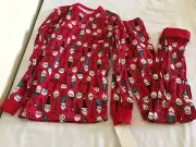 New Oshkosh Boy Elf Pajama 2pc Set Red Holiday Christmas Many Sizes