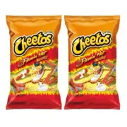 911255 2 x 226.8g BAG CHEETOS FLAMIN' HOT CRUNCHY CHEESE FLAVORED SNACKS CHIPS