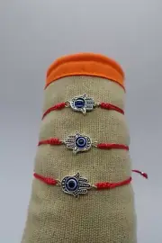 x12 fashion red cord hand evil eye charm macrame exclusive bracelet hamsa hand