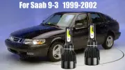 LED For Saab 9-3 1999-2002 Headlight Kit H4/9003 White CREE Bulbs HI/Low Beam (for: Saab)