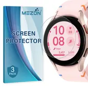 [3 Pack] Samsung Galaxy Watch FE (40 mm) Ultra Clear TPU Film Screen Protectors by MEZON – High Protection, Shock Absorption (Watch FE 40mm, Clear)