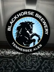 18” BLACKHORSE BREWERY LED BEER BAR SIGN LIGHT Rare TN Ales Logo Brewing New Box
