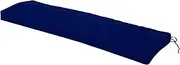 Swing Cushion, Rainproof Anti Slip Bench Cushion Polyester Sponge for Patio (Navy Blue)