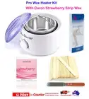 Pro Waxing Heater Kit 500ml Pot Caron Strawberry Caronlab Wax 800ml Spatulas