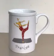 New POTTERY BARN REINDEER PRANCER MUG Christmas Whimsical