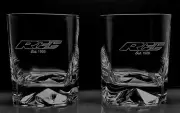 Set of 2 RCC (railroad construction company) Whiskey Glasses