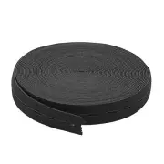 Tailoring Polyester Sewing Stretchy Braided Elastic Band Rope Black 10.94 Yards