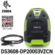 Zebra DS3608-DP20003VZCN Ultra Rugged Wired 2D Wired Barcode Scanner w USB Cable