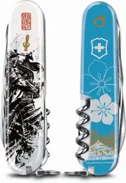 VICTORINOX Knife Outdoor Warrior Warrior Family Crest Goods Sengoku Sumi-e #1