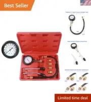 HW0130 8-Piece Petrol Engine Compression Tester Kit - Accurate Diagnostics Tool