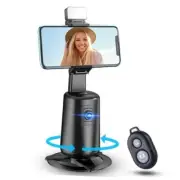 Auto Face Tracking Tripod 360° Rotating Auto Tracking Phone Stand, No Black