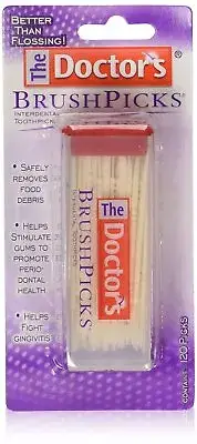 The Doctors Brushpicks Interdental Toothpicks 120 Count
