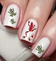 Frog Nail Art Decal Sticker