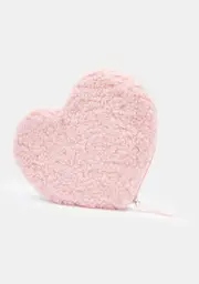 [The Crème Shop] Plush Heart Teddy Bag Makeup Pouch