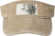 [RLDOBOFE] Sun Visor Hat Adjustable Empty Top Baseball Cap Calligraphy Sun Hats for Women Men Sports Hats Summer Beach Cap