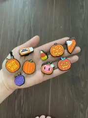 9pcs cocomelon, jack o-lantern, halloween shoe charms