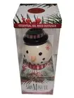 San Miguel Snowman Essential Oil Reed Diffuser. Mistletoe Scent, NEW !!!