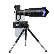 Zoom Phone Camera HD Lens 40X Long Focus Telephoto Monocular Telescope Optical Glass ED FMC BAK4 with Tripod BT Shutter