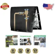 Premium 6-Layer Insulated Backflow Preventer Cover | Winter Pipe Protection 30"W