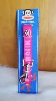 PAUL FRANK PINK DOG LEASH JULIUS THE MONKEY 6FT LOGO NEW