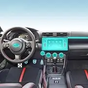 Car Interior Film Dashboard Piano Board Shift Center Console Anti-Scratch Transparent TPU Protection Film,for Toyota BRX 2022-2023 (Style for RHD)