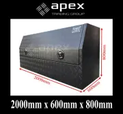 BRAND NEW TOOLBOX ALUMINIUM CHECKER PLATE TOOL BOX- UTE TRUCK STORAGE- 2068HCPBL