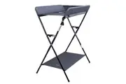 Valco Baby Pax 77cm Changing Table w Storage Shelf Safety Strap 0m+ Smoke Grey
