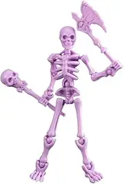 ETUCYNG Action Skeletons - Skeleton Doll Figurines with Multi Movable Joints - Skeletons for Halloween Decor Skeleton Halloween Decoration Small Halloween Figurines for Halloween Decor