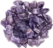 1 lb Bulk Rough Amethyst Crystal Large 1" Natural Raw Stones for Tumbling, Cabbing, Fountain Rocks, Decoration,Polishing, Wire Wrapping, Wicca and Reiki