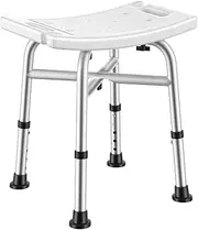 Shower Chair for Inside Shower, BRITULIF 450 lbs Shower Seats for Adults, 5-Height Adjustable Shower Stool, Heavy Duty Shower Bench for Inside Tub or Bathroom Use