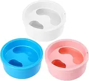Ipetboom 3pcs Nail Soaking Bowls Gel Nail Polish Removal Manicure Spa Tools Plastic Nail Bowls for Home Salon Use