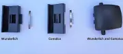 Sliding aluminium window lock latch handles Comalco, Wunderlich, Doric DS455