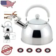 Multi-Compatible Whistling Kettle, 1.8L Stainless Steel - Induction & Gas Safe