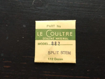 NOS!~Jaeger LeCoultre Calibre 882 Watch Winding Stem # 404 Split Stem