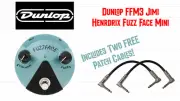 Dunlop FFM3 Jimi Hendrix Fuzz Face Mini Includes Two FREE Patch Cables