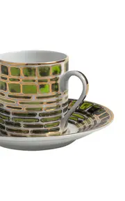 [Tania Bulhoes] Espresso Cup & Saucer Jade Green