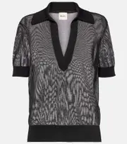[Khaite] Khaite Julita jersey top AU 12 black