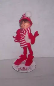 NWT Annalee 9" Merrymint ELF - Red Poseable
