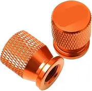 xinjiedianzi Motorcycle Tire Valve Caps Compatible with 800 F4 RC 990R Turismo Veloce 800 Brutale 675 800/RR(Orange)