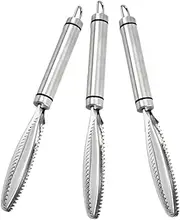VANZACK 3pcs Chicken Lung Scraper Tool for Turkey Processing Practical Convenient Stainless Steel Butchering Tools
