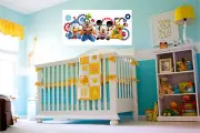 Mickey Mouse & Friends Repositionable Reusable Color Nursery Wall Sticker Mural