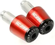 Handlebar Kits 7/8'22mm Fit for KT-MS RC 125 200 390 690 CNC Aluminium Motorcycle Accessories Handlebar Handle Bar Grips Ends Protect RC200 RC 200 (Color : Red)