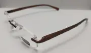 Foster Grant +1.25 Reading Glasses Tech Series Style AL31 Brown Readers
