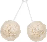 2pcs Replaceable Fragrance Flower Diffuser Mini Essential Oil Decor for Home Office Car Artificial Floral Enhancer Lightweight Cotton Rope Plant Stem Design