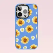 iPhone 16 15 14 13 12 11 Pro Max Plus Case Shockproof Floral Sunflower Cover