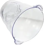 HOLIDYOYO 1pc Transparent Ice Bucket Beverage Cooler for Beer and Cocktails Effortless Cleaning with Smooth Surface for Bars Hotels and Parties