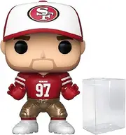 POP Football: 49ers - Nick Bosa Funko Vinyl Figure (Bundled with Compatible Box Protector Case), Multicolor, 3.75 inches