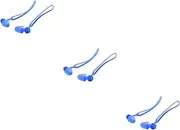 FOYTOKI 3 Pairs Cord Ear Buds Childrens Underwater Corded Earbuds Ergonomic Swimsuit Kid Earbuds Swim Waterproof Earbuds Blue