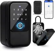 Smart Key Lock Box, Fingerprint, TTLock APP Control, Ekey, Passcode, Access C...