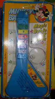 1986! MICKEY MAGIC BANJO Sealed! - Topolino Mouse Figure Plush Cartoon Book Doll